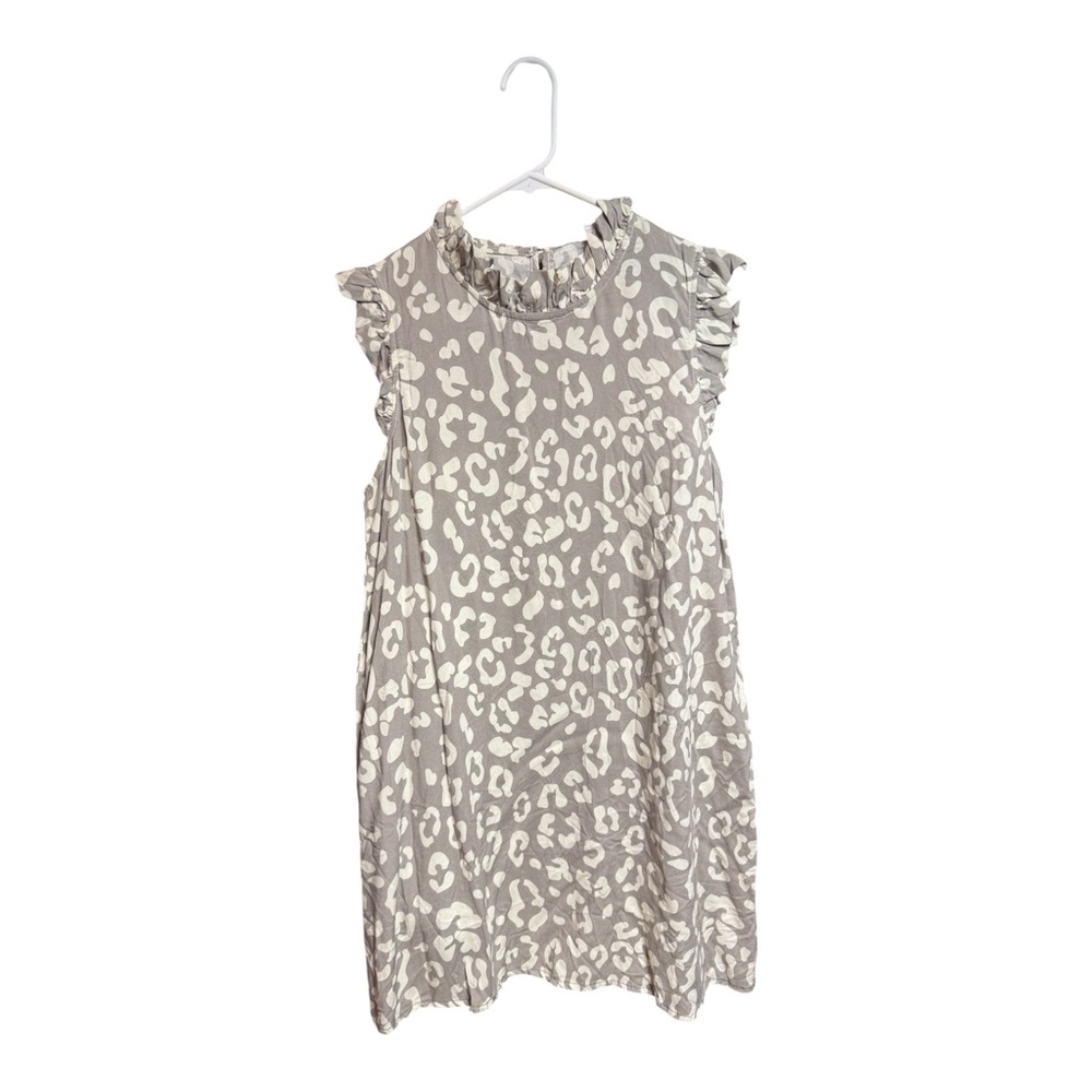 Elegant Gray and Cream‎ Women's Midi Dress